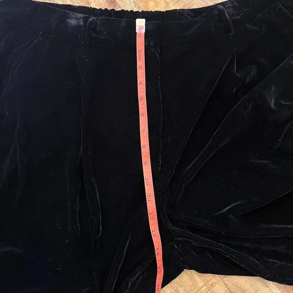 Old Navy Velvet Taylor Wide‎ Leg Trouser Womens XL Pants Holiday NYE Party Glam